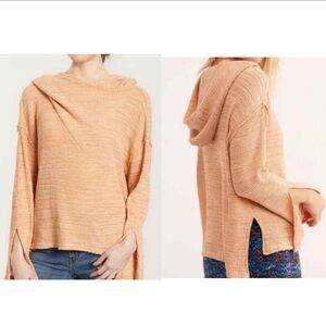 Women's Peach Hooded Sweater